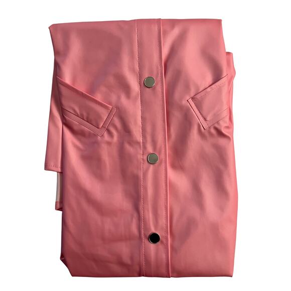 NWT RAINS Long Jacket in Pink Sky color Waterproof, Windproof Unisex - Picture 3 of 5